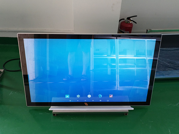 Wall mounted capacitive touch screen kiosk