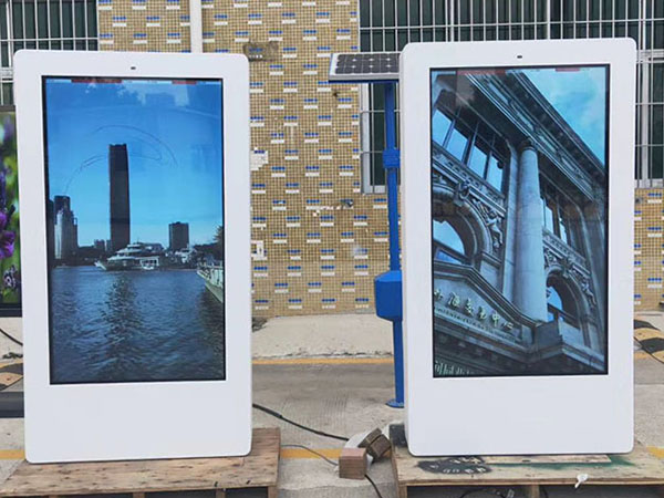 Floor standing outdoor kiosk lcd advertising player digital signage