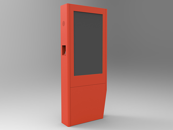 55inch outdoor floor standing advertising player with WIFI router and Wireless charger