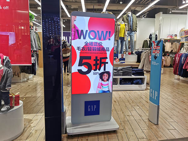 55inch slim lcd advertising player