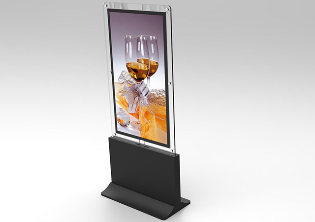 SLIM DESIGN OLED DIGITAL SIGNAGE FLOOR STANDING DESIGN