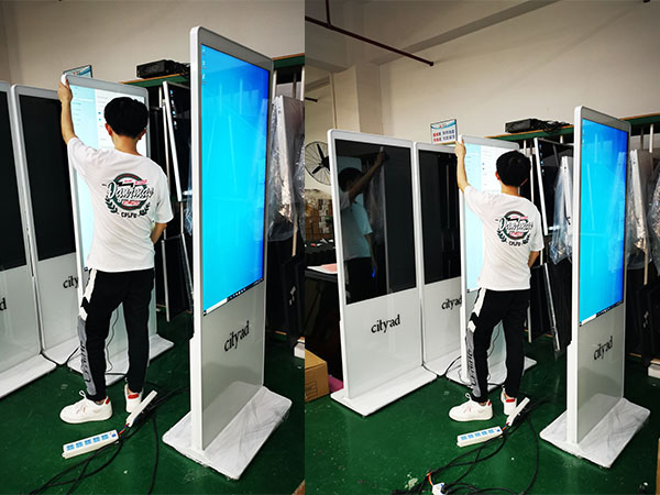 slim 32 43 49 55 65 floor standing advertising player