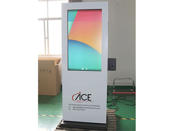 Waterproof outdoor kiosk high brightness